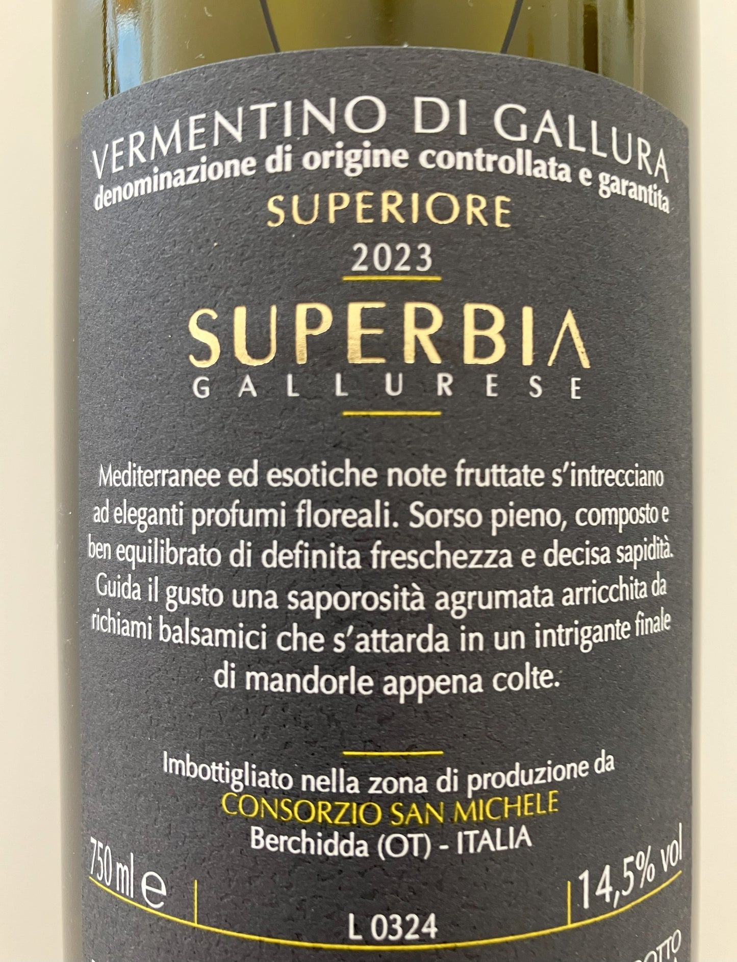 Superbia Vermentino di Gallura Superiore DOCG