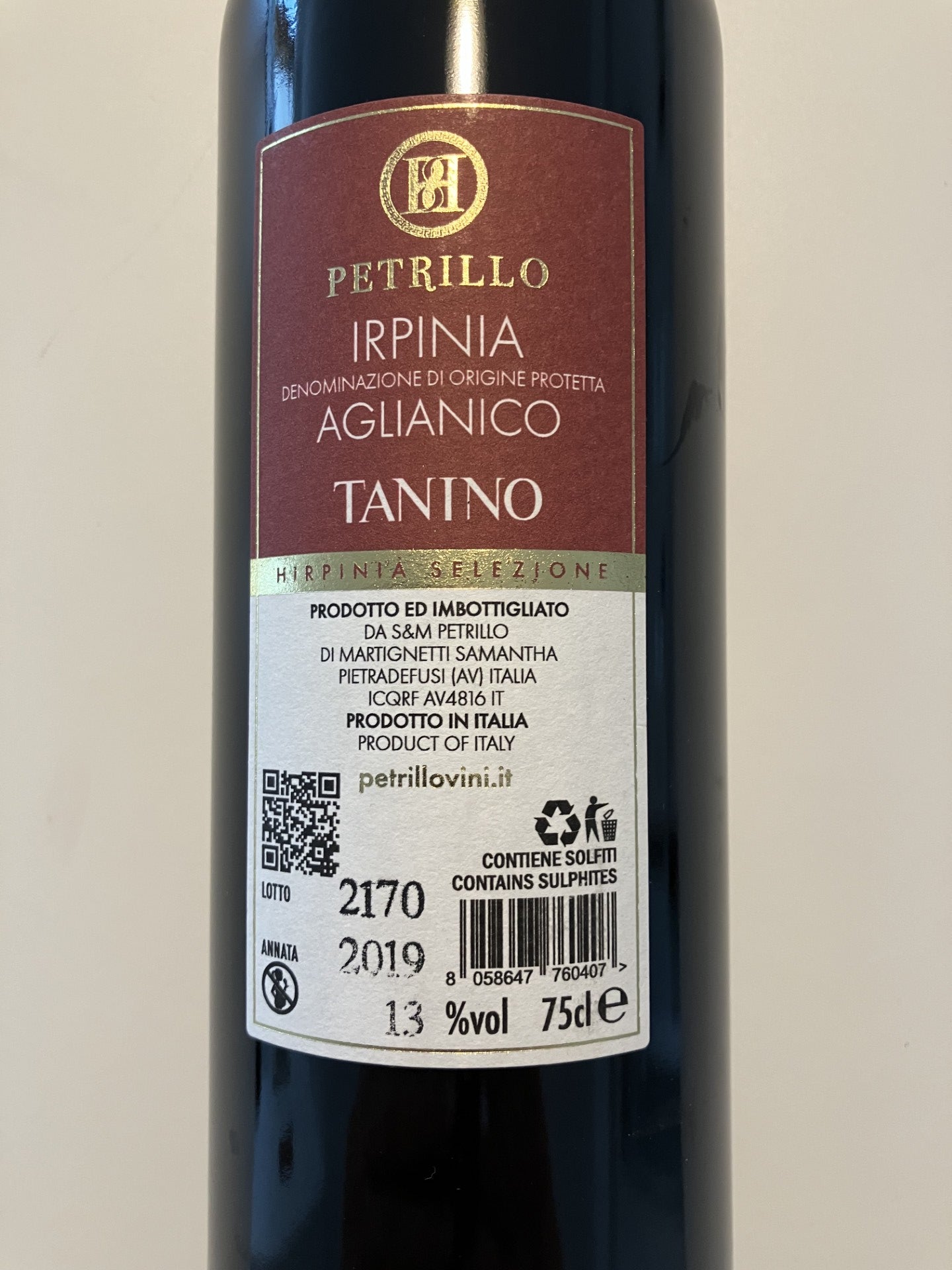 Tanino Irpinia Aglianico DOP