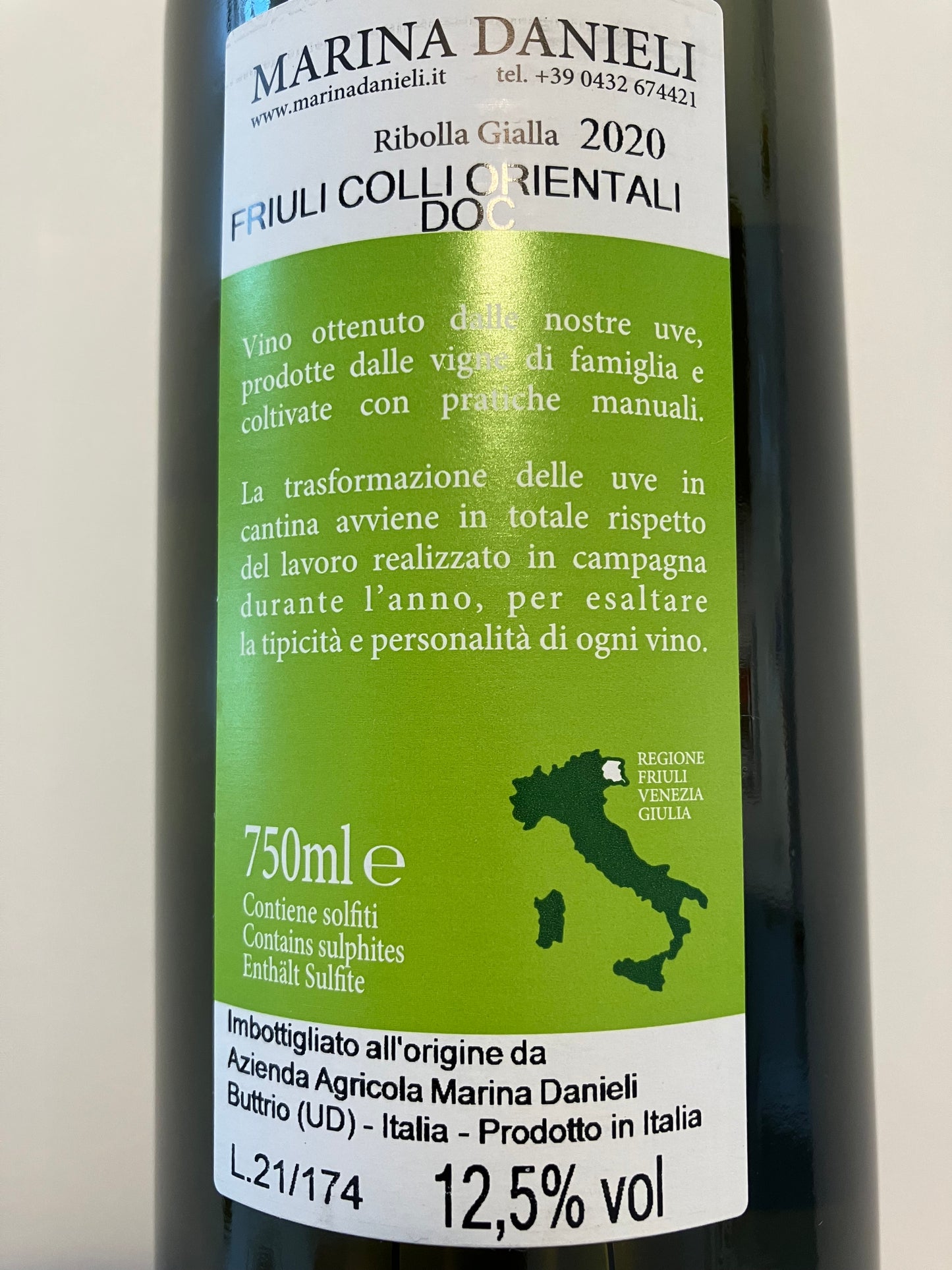 Ribolla Gialla DOC, Friuli Colli Orientali