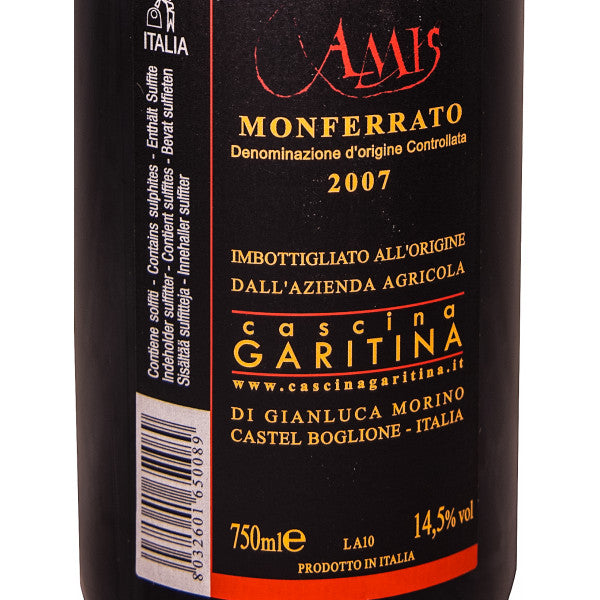 Amis Monferrato Rosso. 2007. DOC.