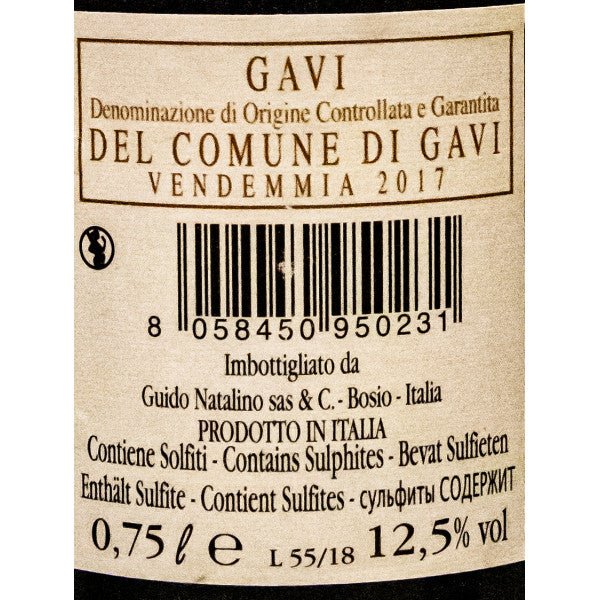 Gavi di Gavi. DOCG.