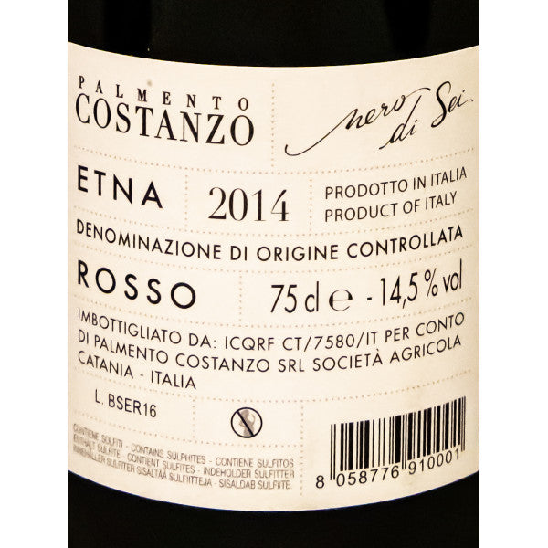 Nero di Sei Etna Rosso DOP