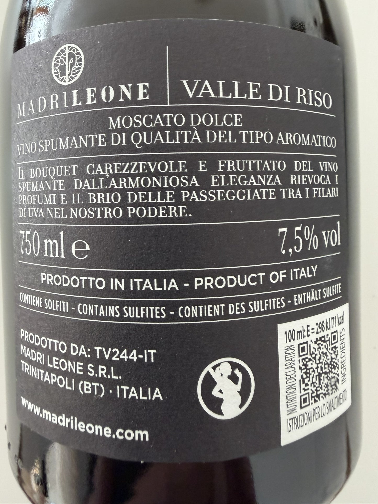 Valle di Riso – Moscato