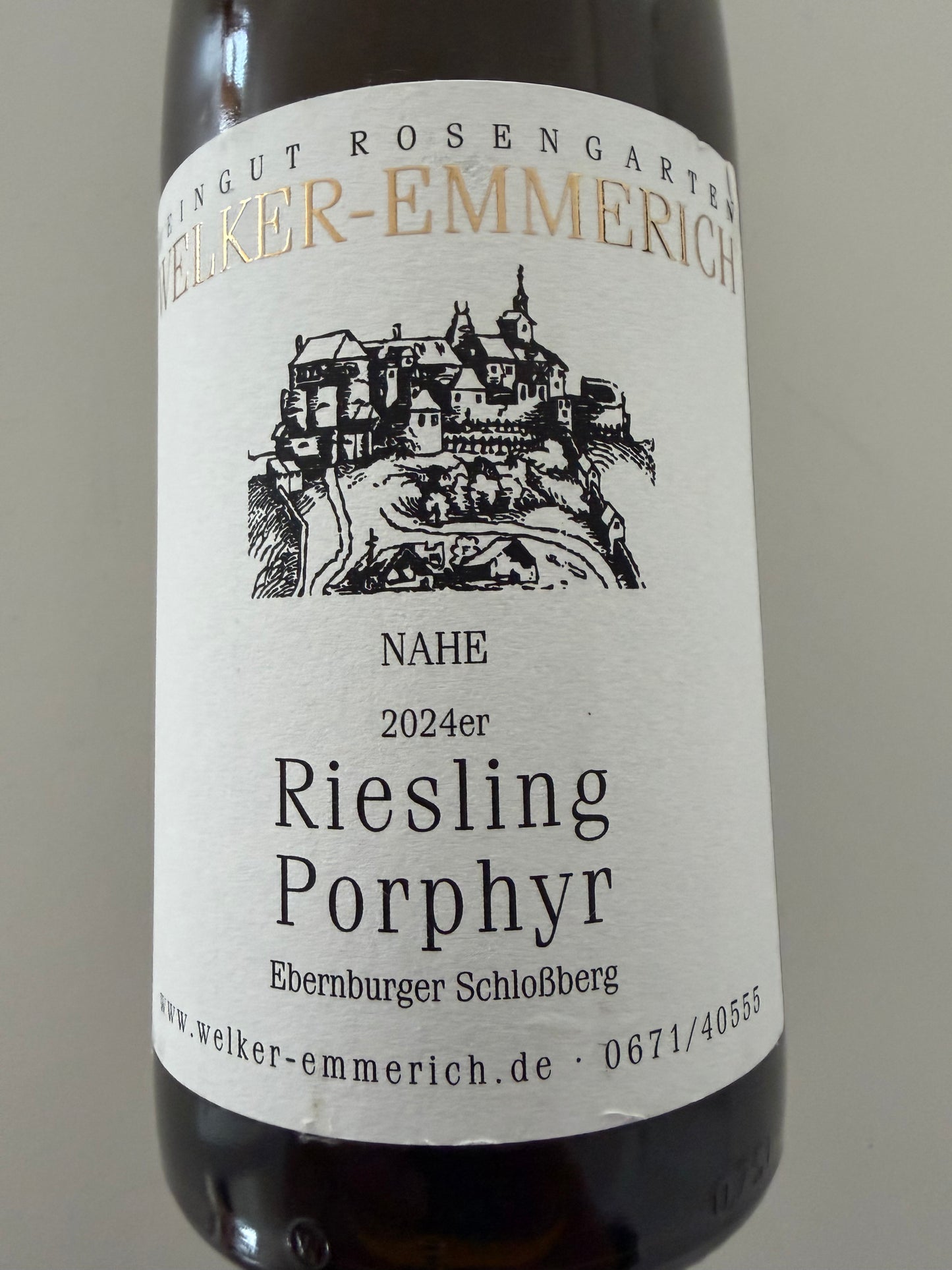 Ebernburger Schlozberg Riesling Porphyr. 2024.