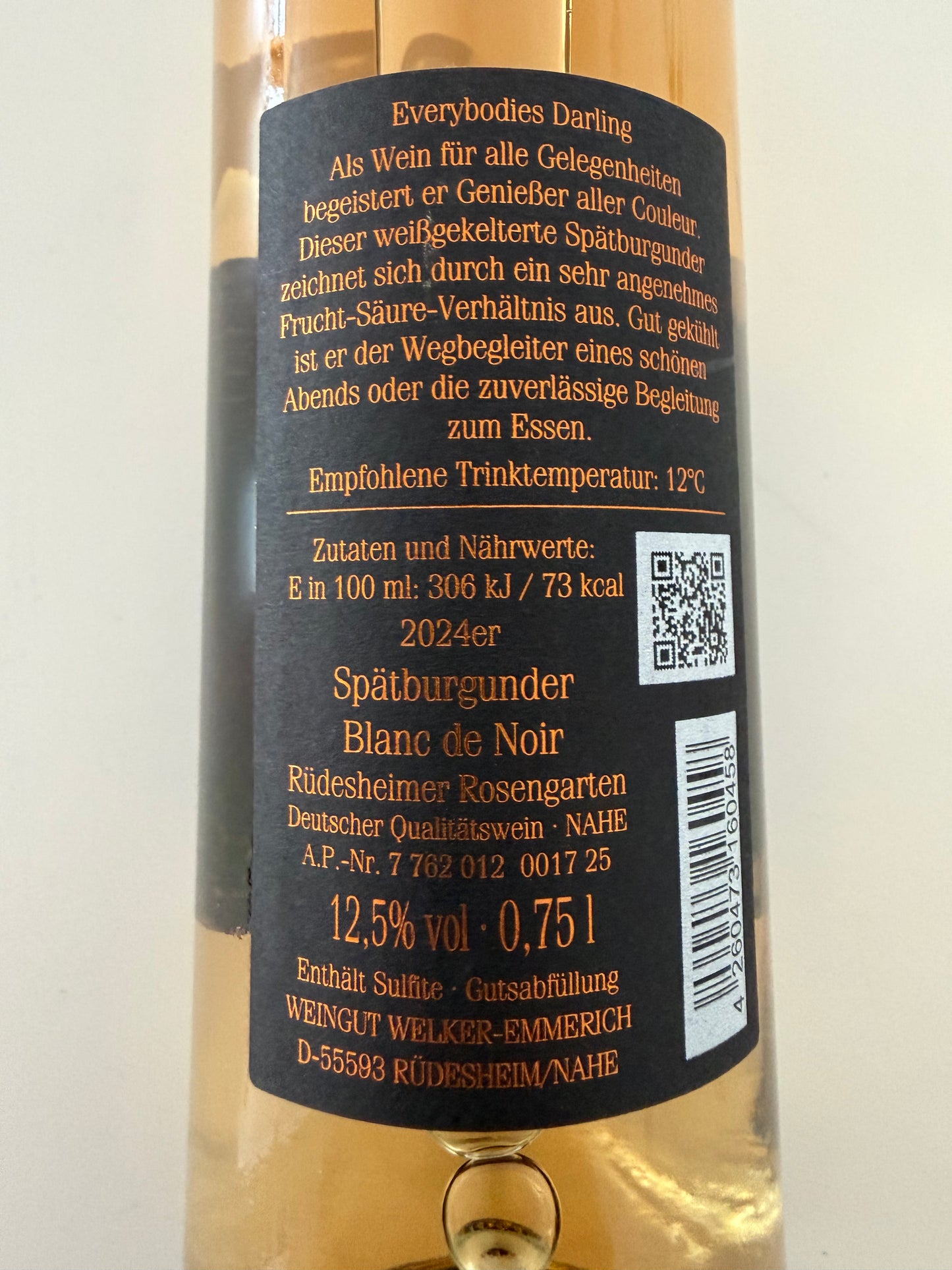 Rüdesheimer Rosengarten Spätburgunder Blanc de Noir
