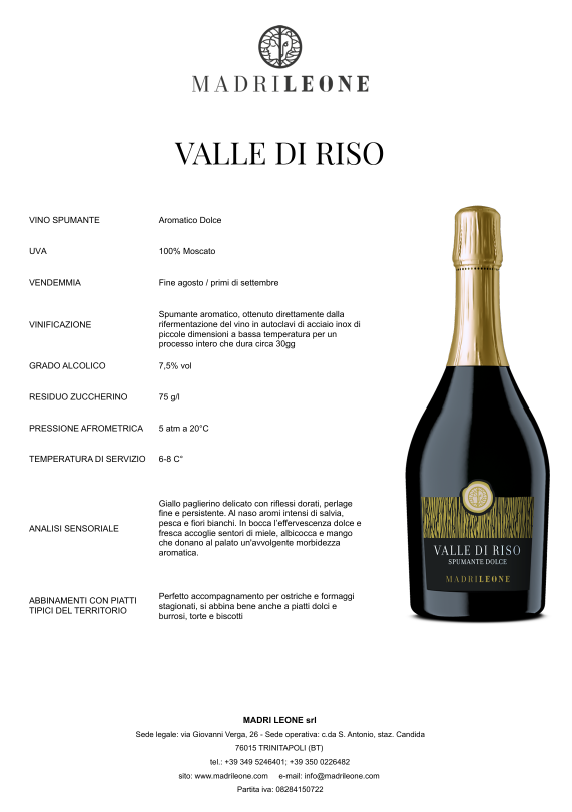 Valle di Riso – Moscato