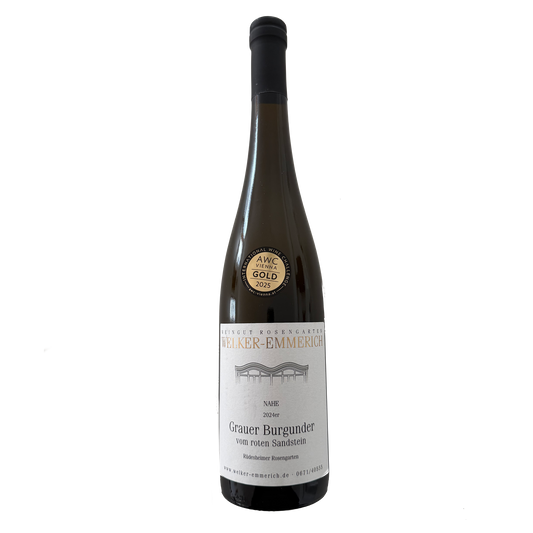 Rüdesheimer Rosengarten Grauer Burgunder vom roten Sandstein