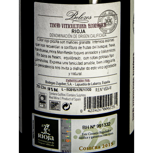 Tinto Belezos Ecologico DOC Rioja